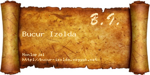 Bucur Izolda névjegykártya